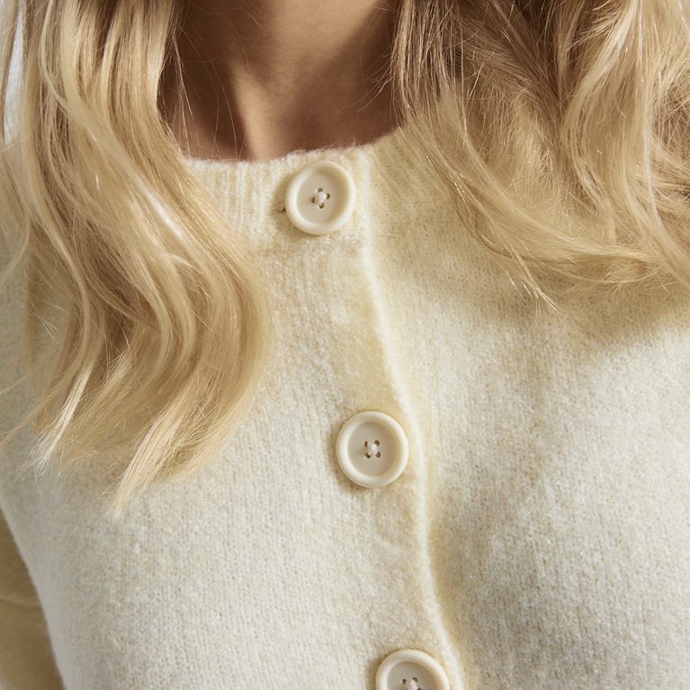 Short knit cardigan "Gemma" Light Yellow